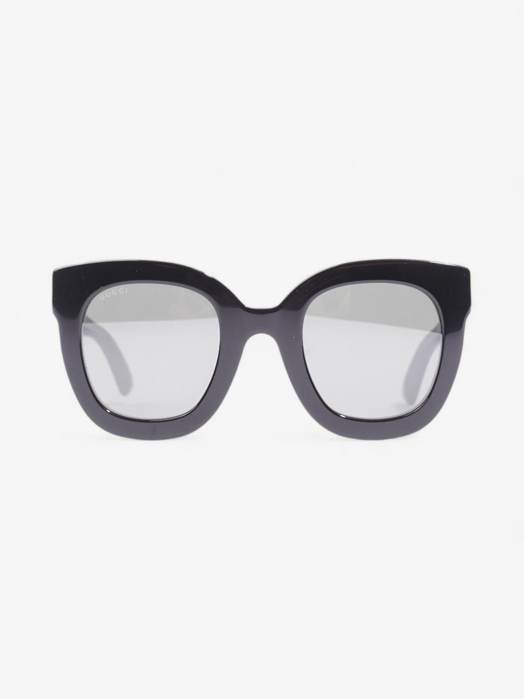 Gucci GG Star Detail Rounded Frame Sunglasses Black Acetate 140mm