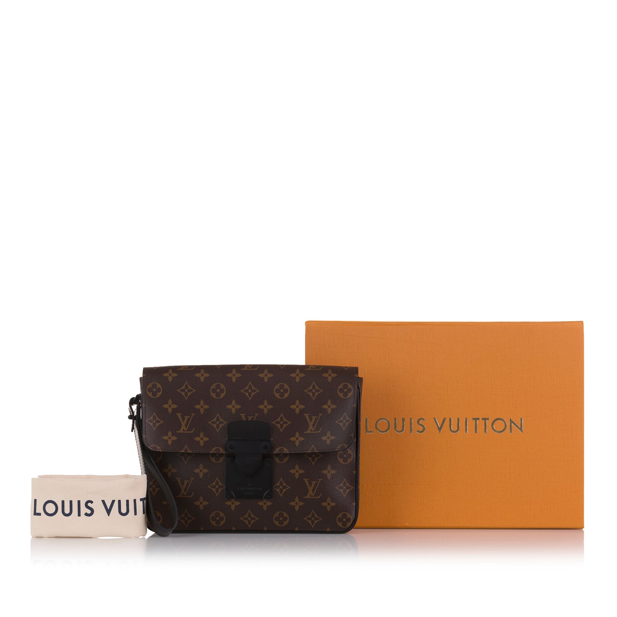 Louis Vuitton Macassar S Lock A4 Monogram Canvas