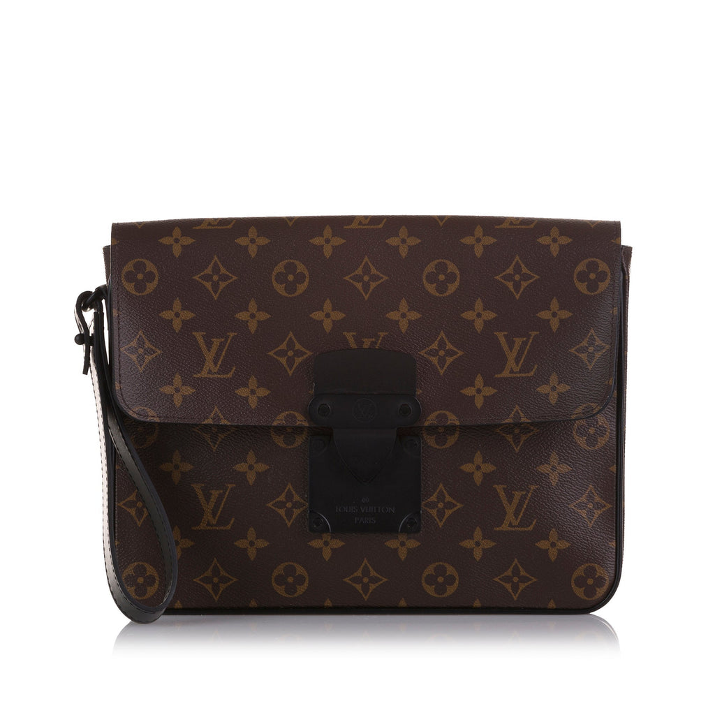 Louis Vuitton Macassar S Lock A4 Monogram Canvas