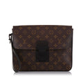 Louis Vuitton Macassar S Lock A4 Monogram Canvas