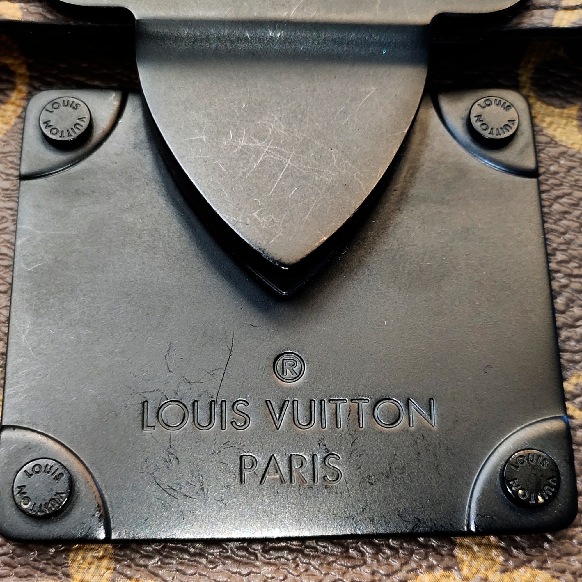 Louis Vuitton Macassar S Lock A4 Monogram Canvas