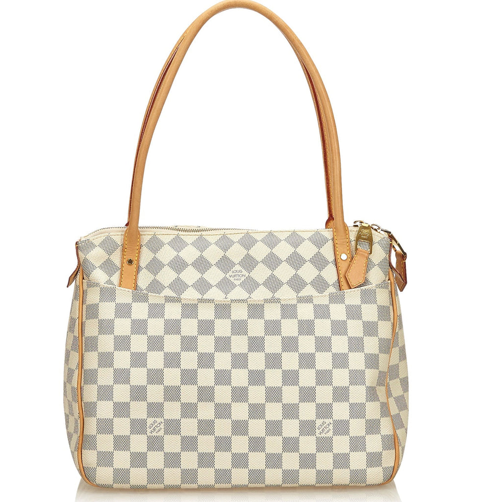 Louis Vuitto Figheri PM Damier Azur Canvas Bag
