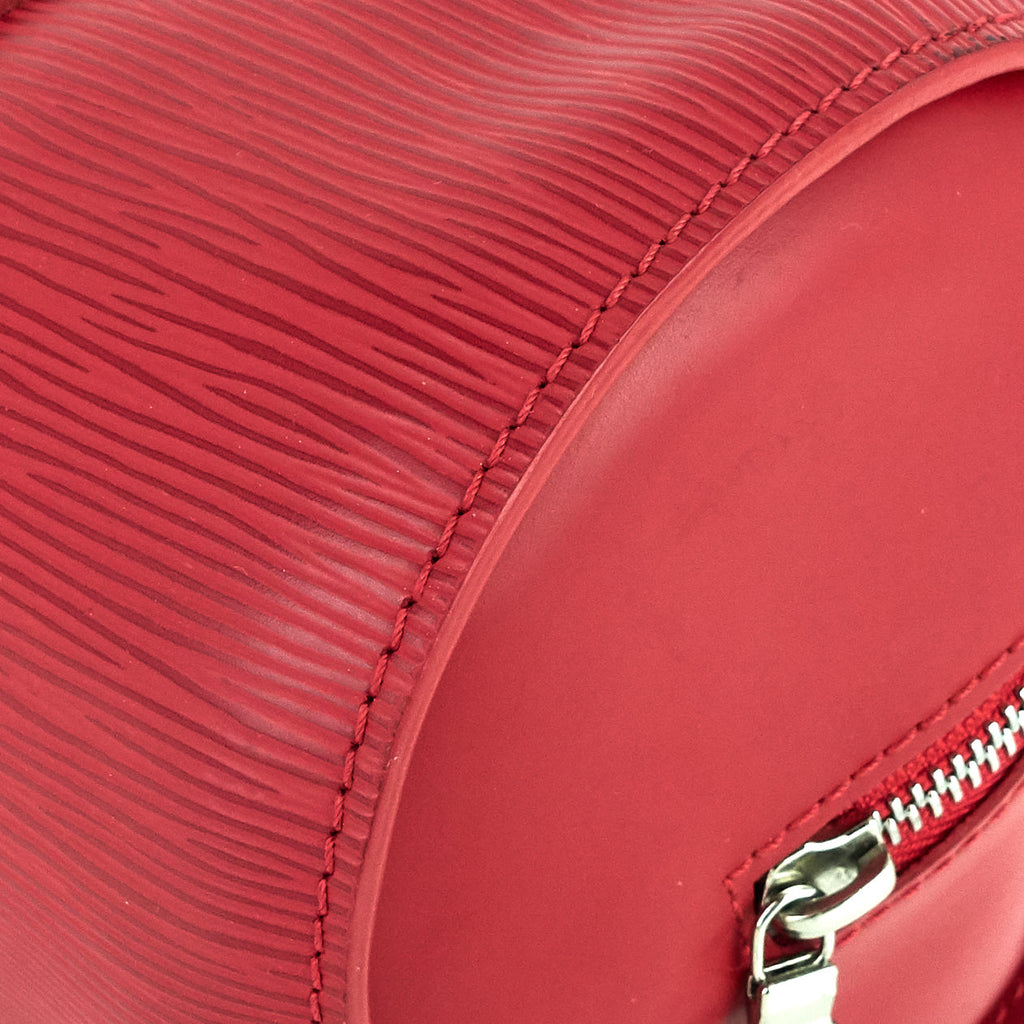 Louis Vuitto Papillon 30 Epi Leather Bag with Pouch