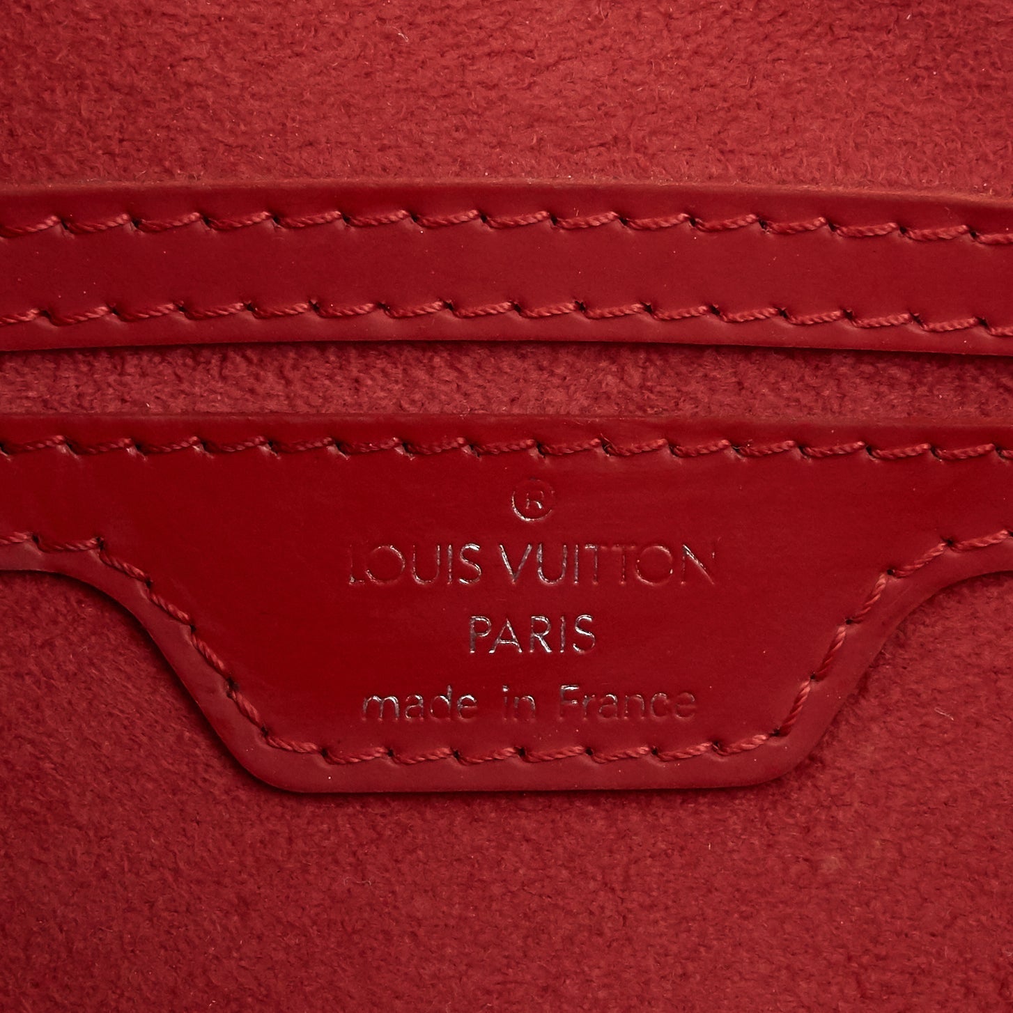 Louis Vuitto Papillon 30 Epi Leather Bag with Pouch