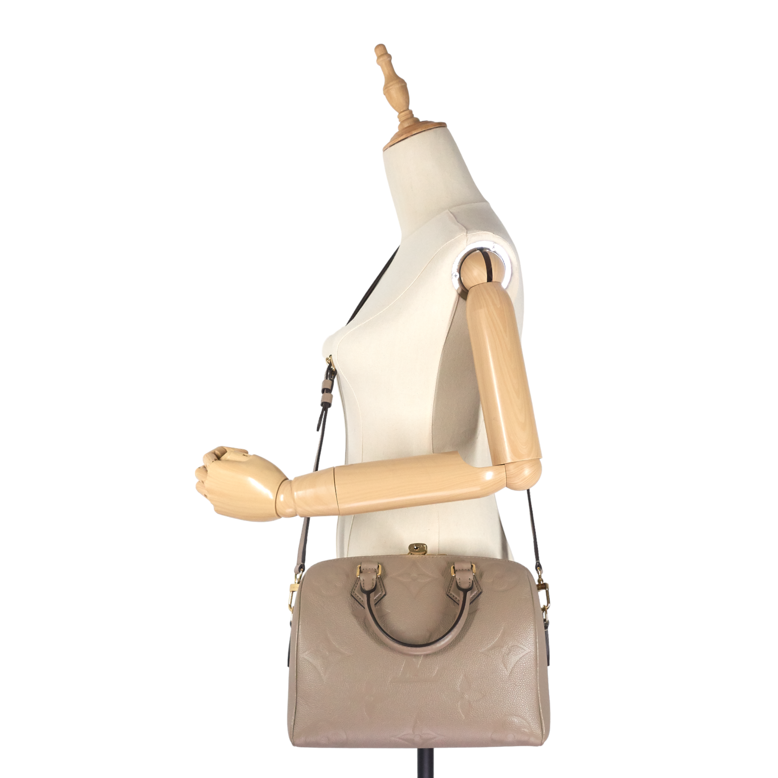 Louis Vuitto Speedy BandouliÃ¨re 25 Giant Empreinte Monogram Leather Bag