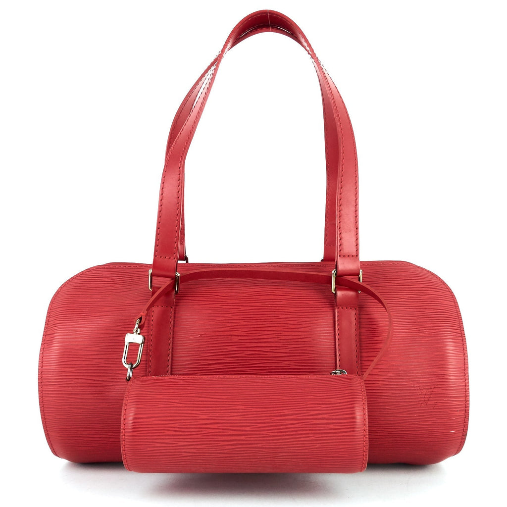 Louis Vuitto Papillon 30 Epi Leather Bag with Pouch
