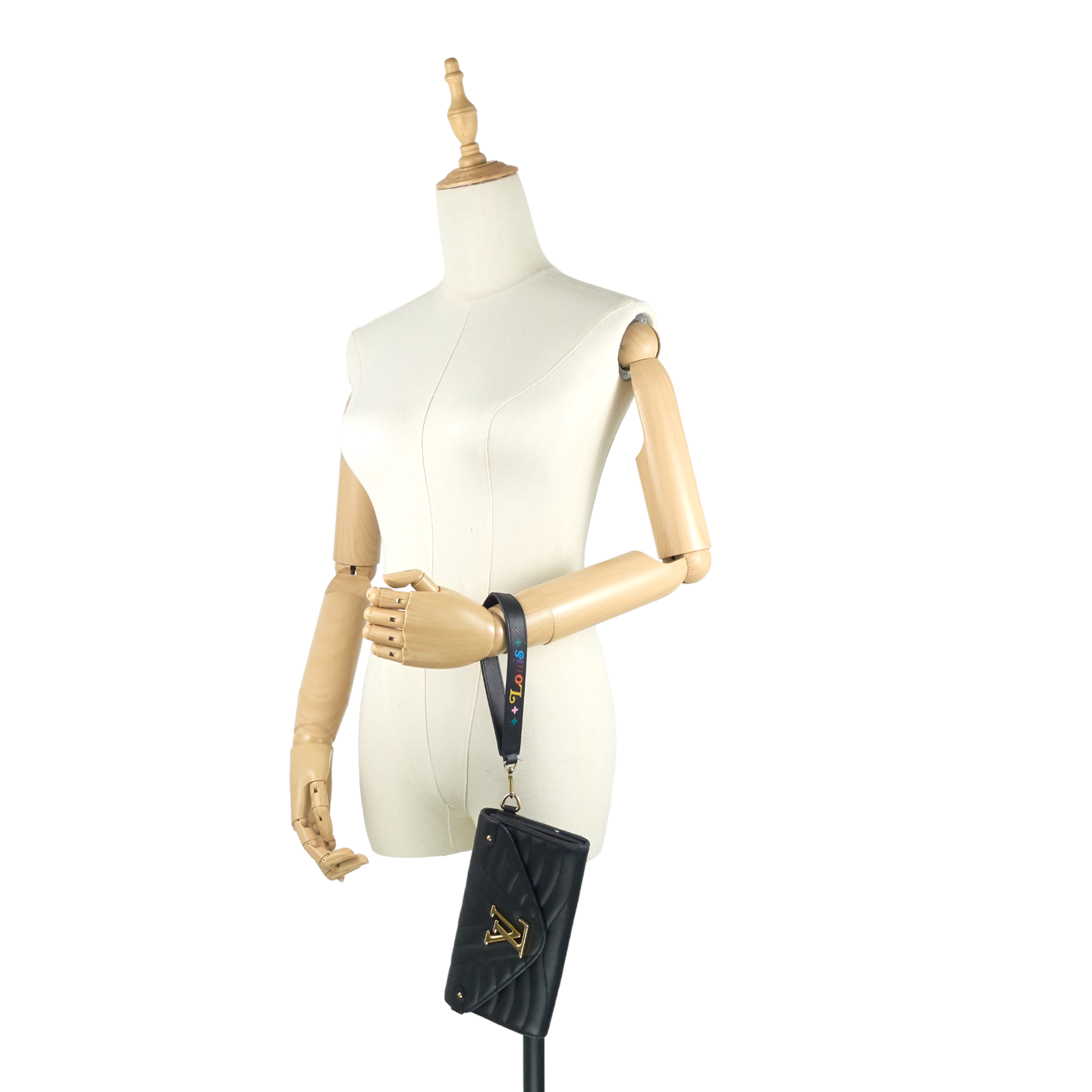Louis Vuitto New Wave Calfskin Leather Long Wallet