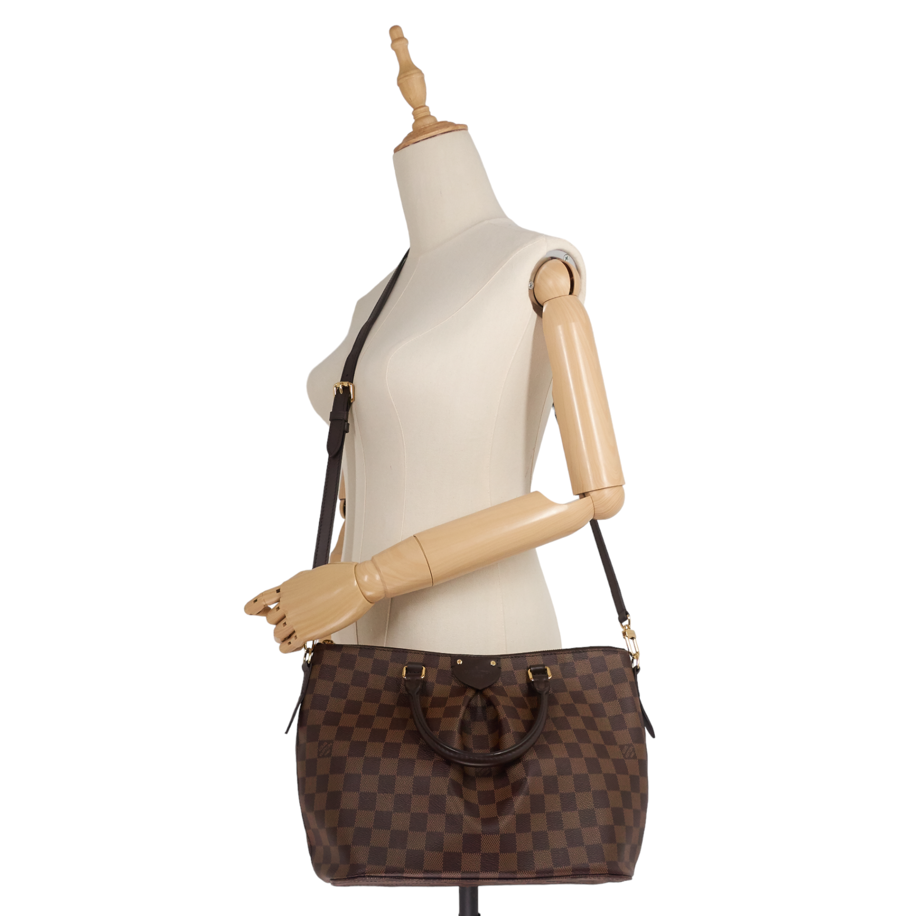 Louis Vuitto Siena MM Damier Ebene Canvas Bag