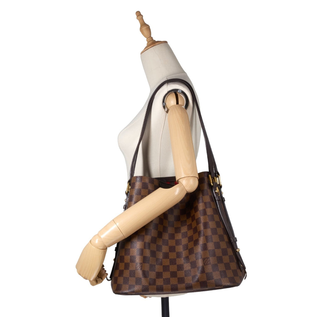 Louis Vuitto Cabas Rivington Damier Ebene Canvas Bag