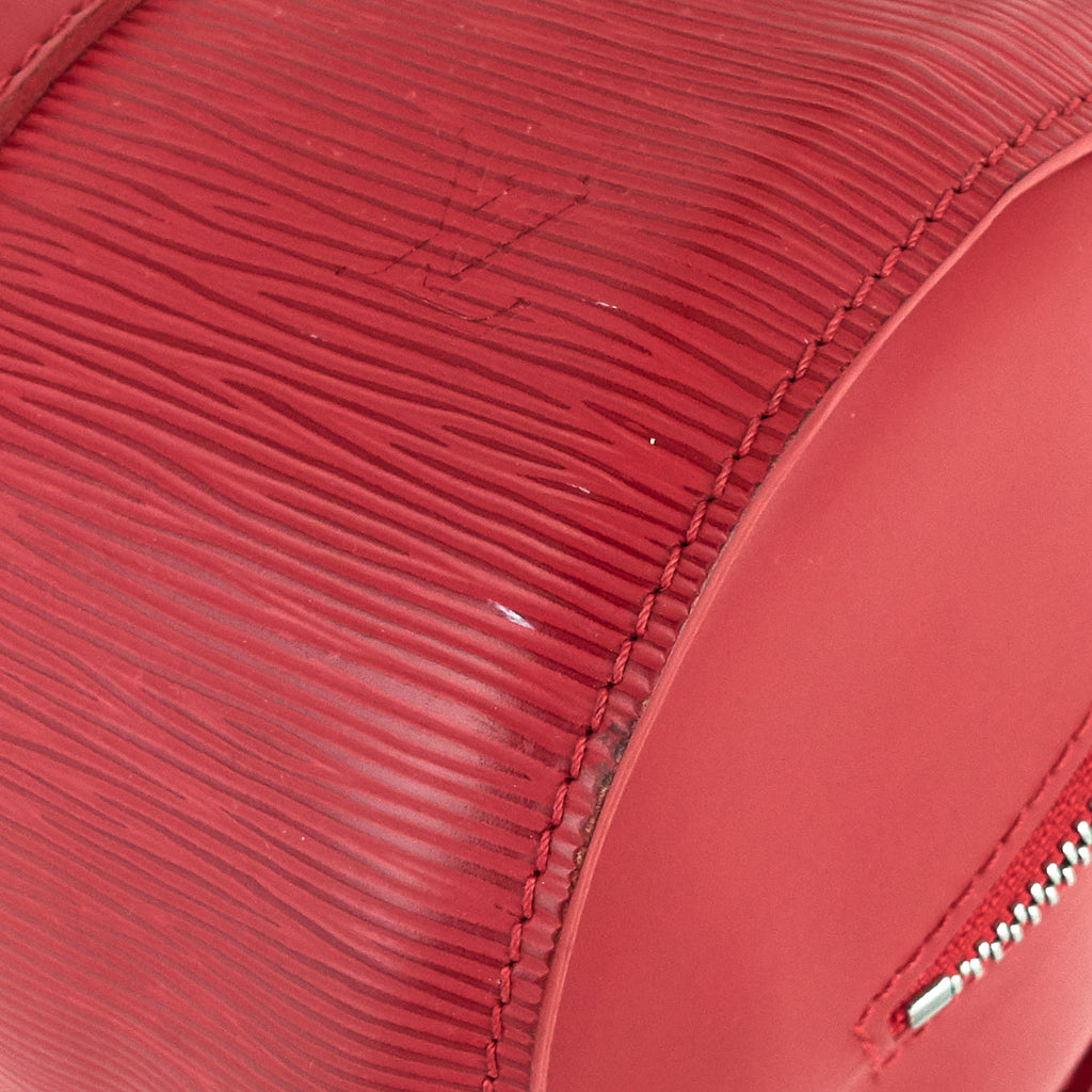Louis Vuitto Papillon 30 Epi Leather Bag with Pouch