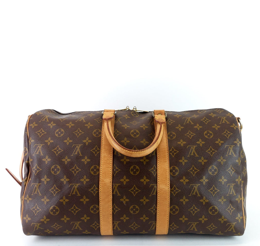 Louis Vuitto Keepall 45 Bandouliere Monogram Canvas Bag