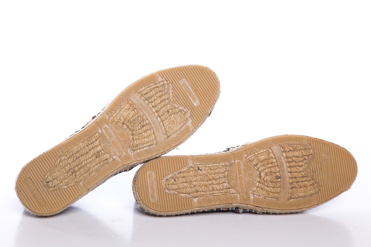 Isabel Marant ÃƒÆ’Ã¢â‚¬Â°toile Navy Floral Espadrilles SZ 37