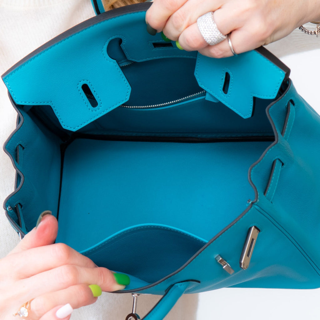 Hermes Turquoise Birkin 25