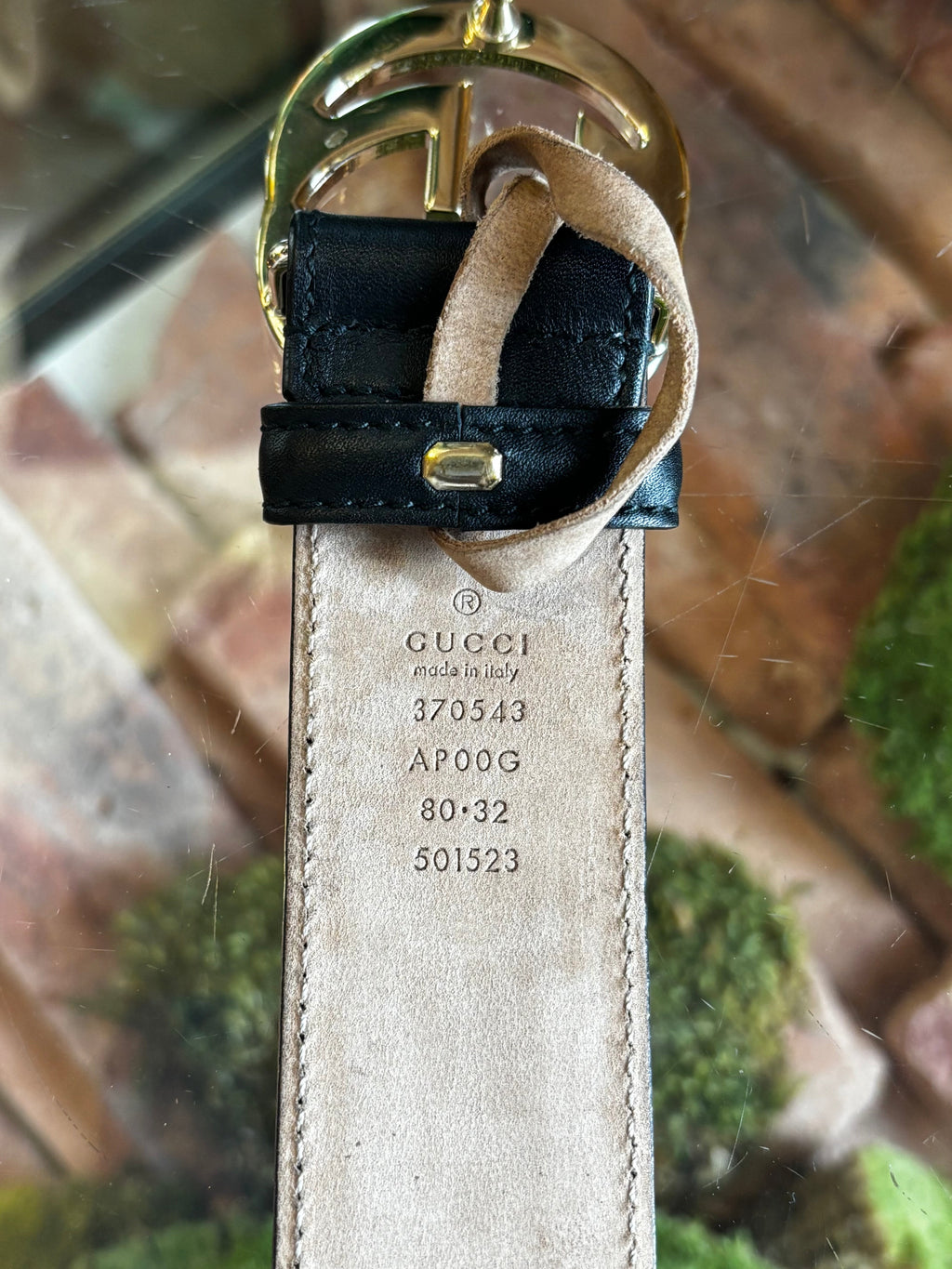 GUCCI Interlocking G Belt Sz 80/32(4US)
