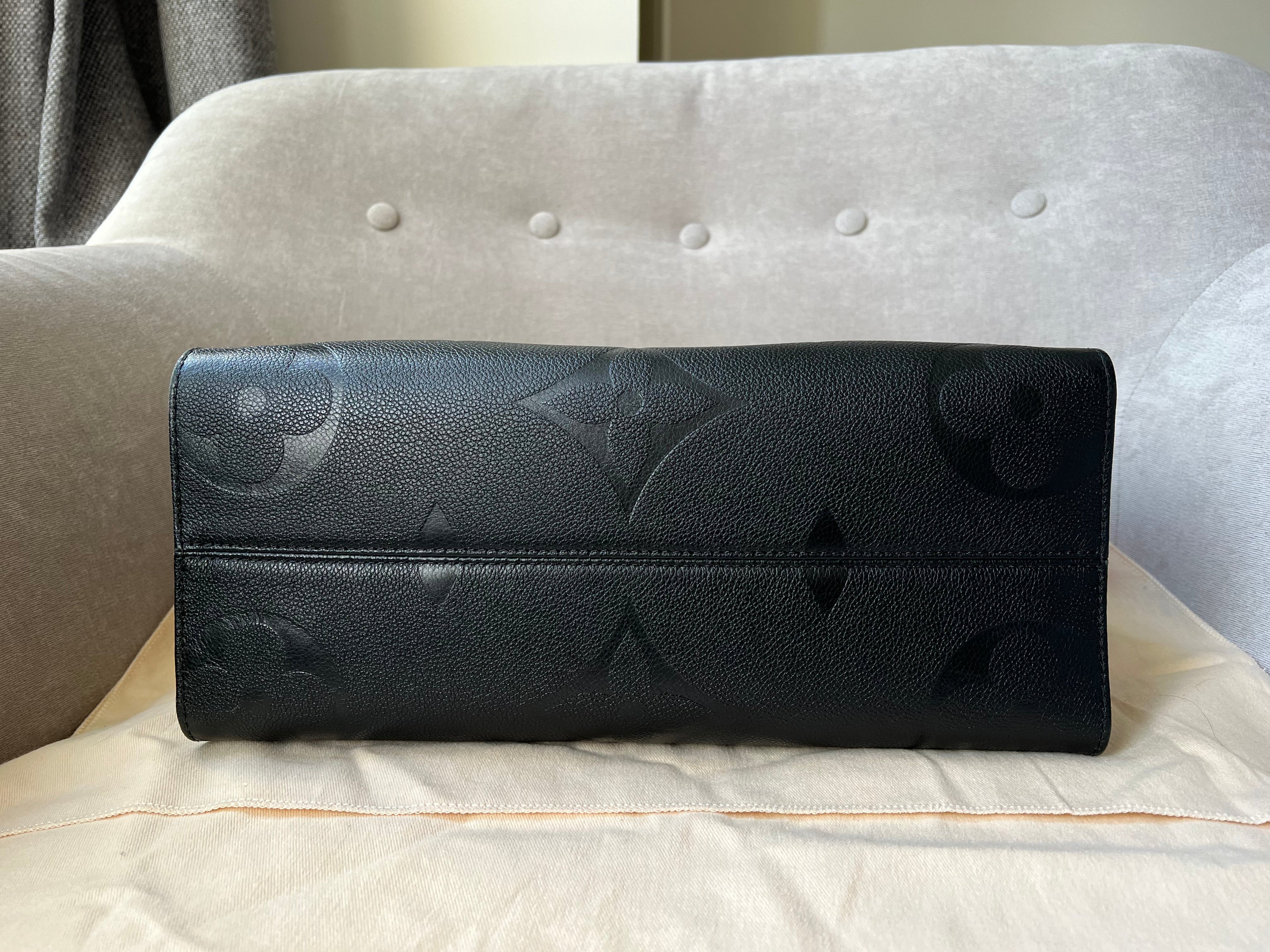 Louis Vuitton On the Go MM Black Empreinte (RRP £2,450)