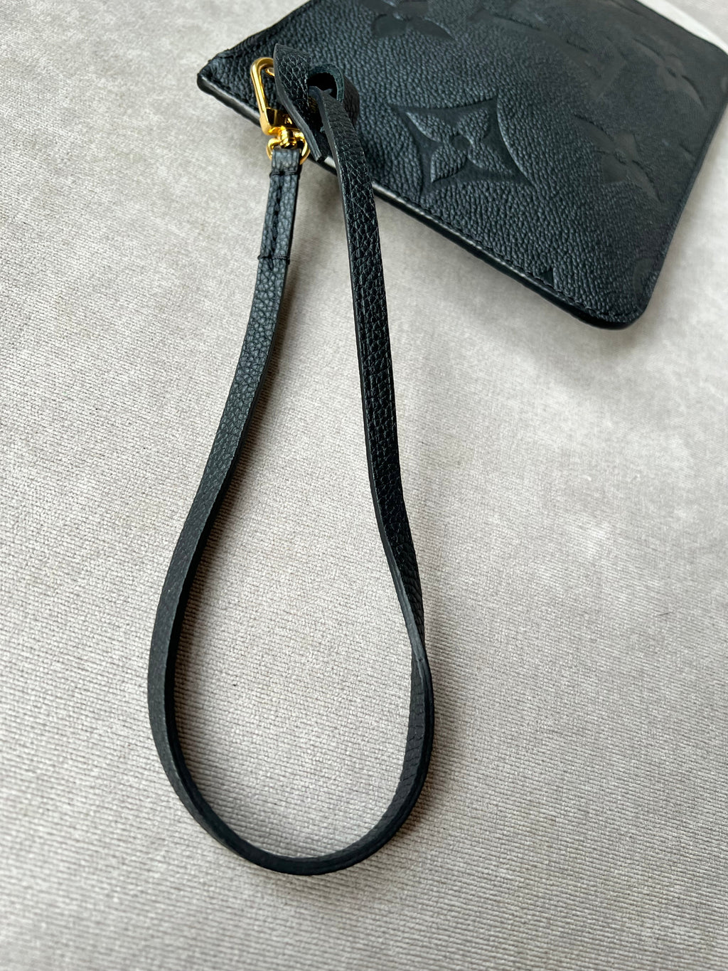 Louis Vuitton Pouch (from Neverfull) Black Empreinte