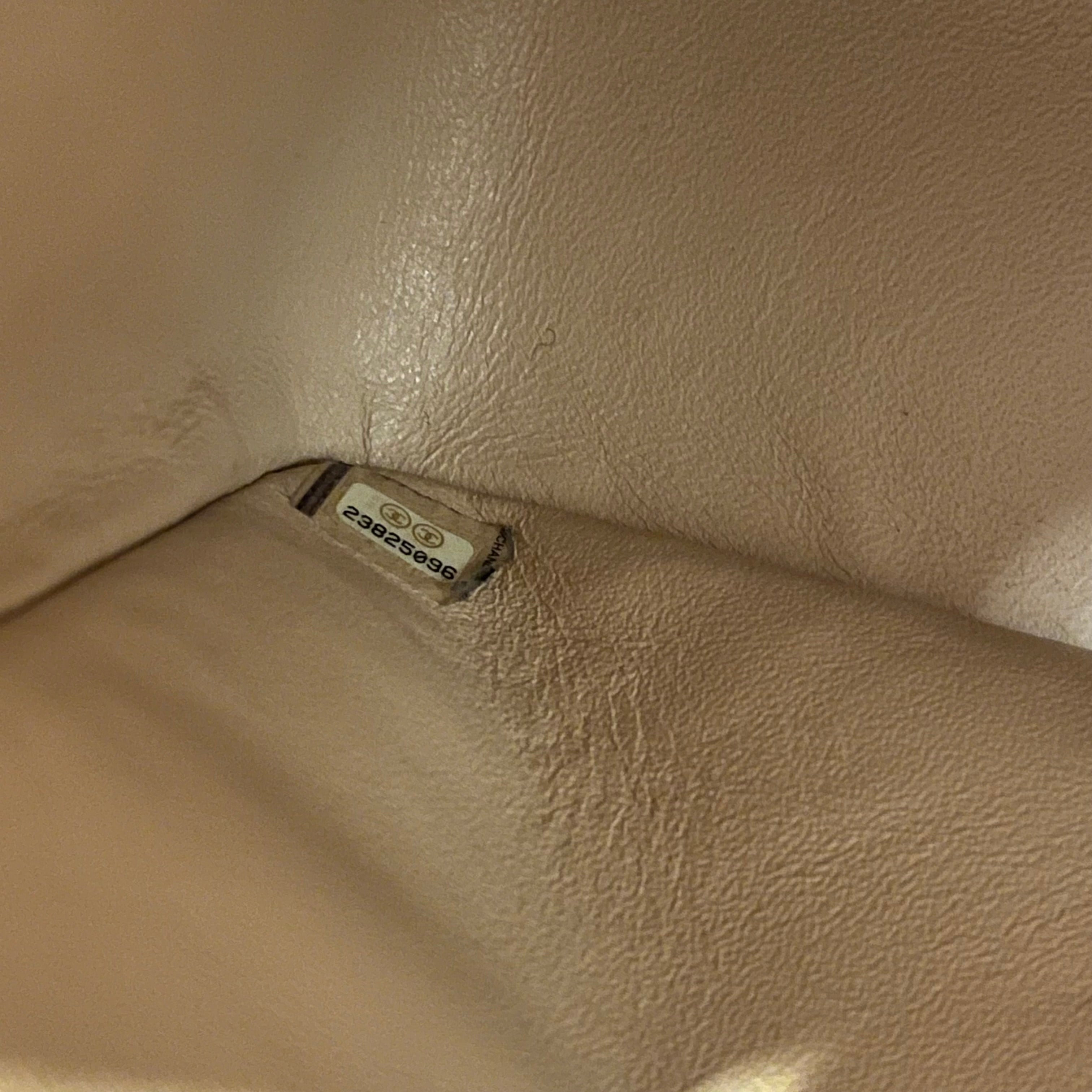 CHANEL Classic Double Flap Jumbo Beige Quilted Caviar Leather Shoulder Bag