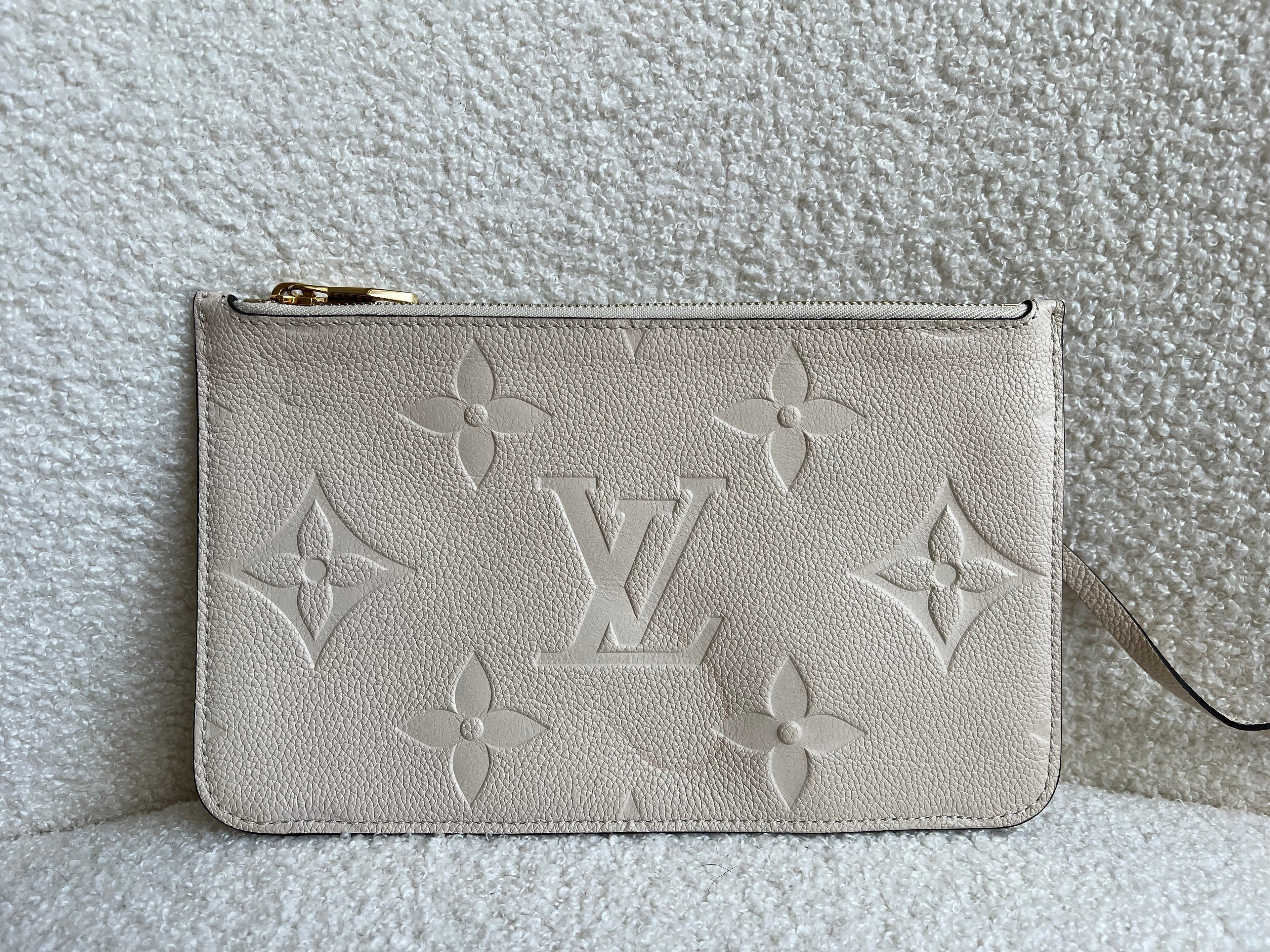 Louis Vuitton Pouch (from Neverfull) Creme Empreinte