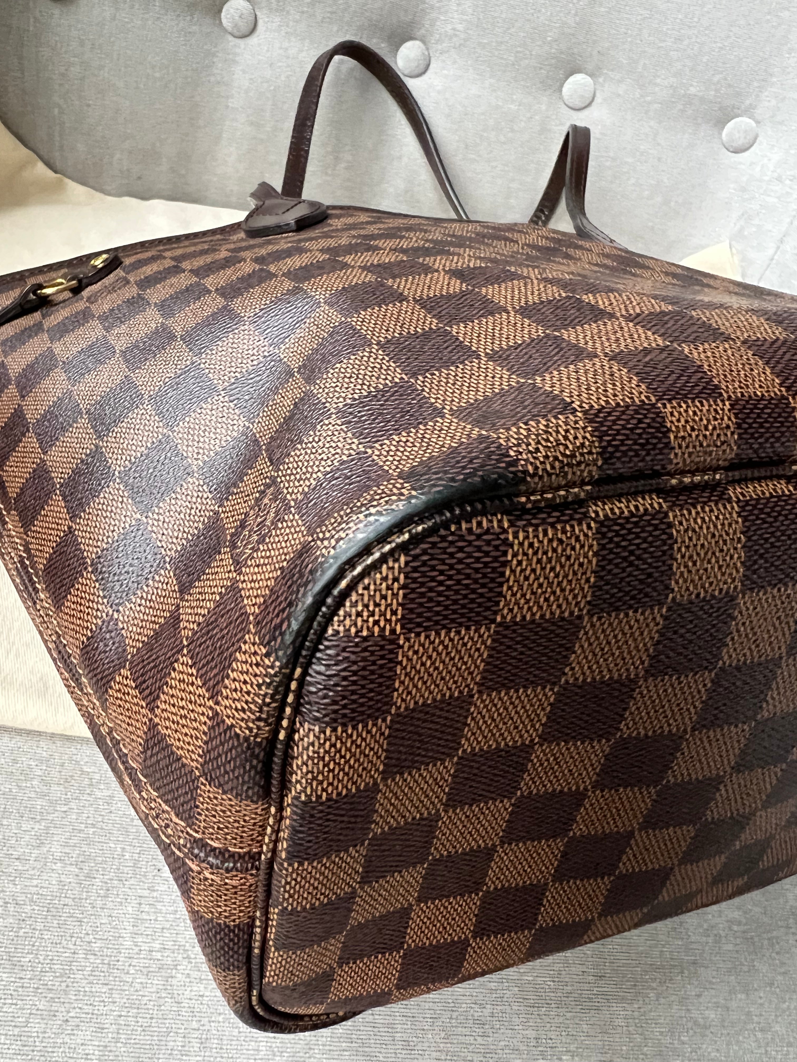 Louis Vuitton Neverfull MM Damier Ebene Cherry Interior (RRP £1,410)