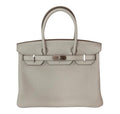 HermÃƒÆ’Ã‚Â¨s Birkin 30 Gris Perle Togo PHW