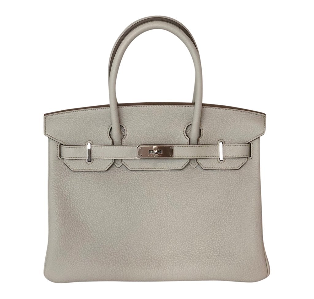 HermÃƒÆ’Ã‚Â¨s Birkin 30 Gris Perle Togo PHW