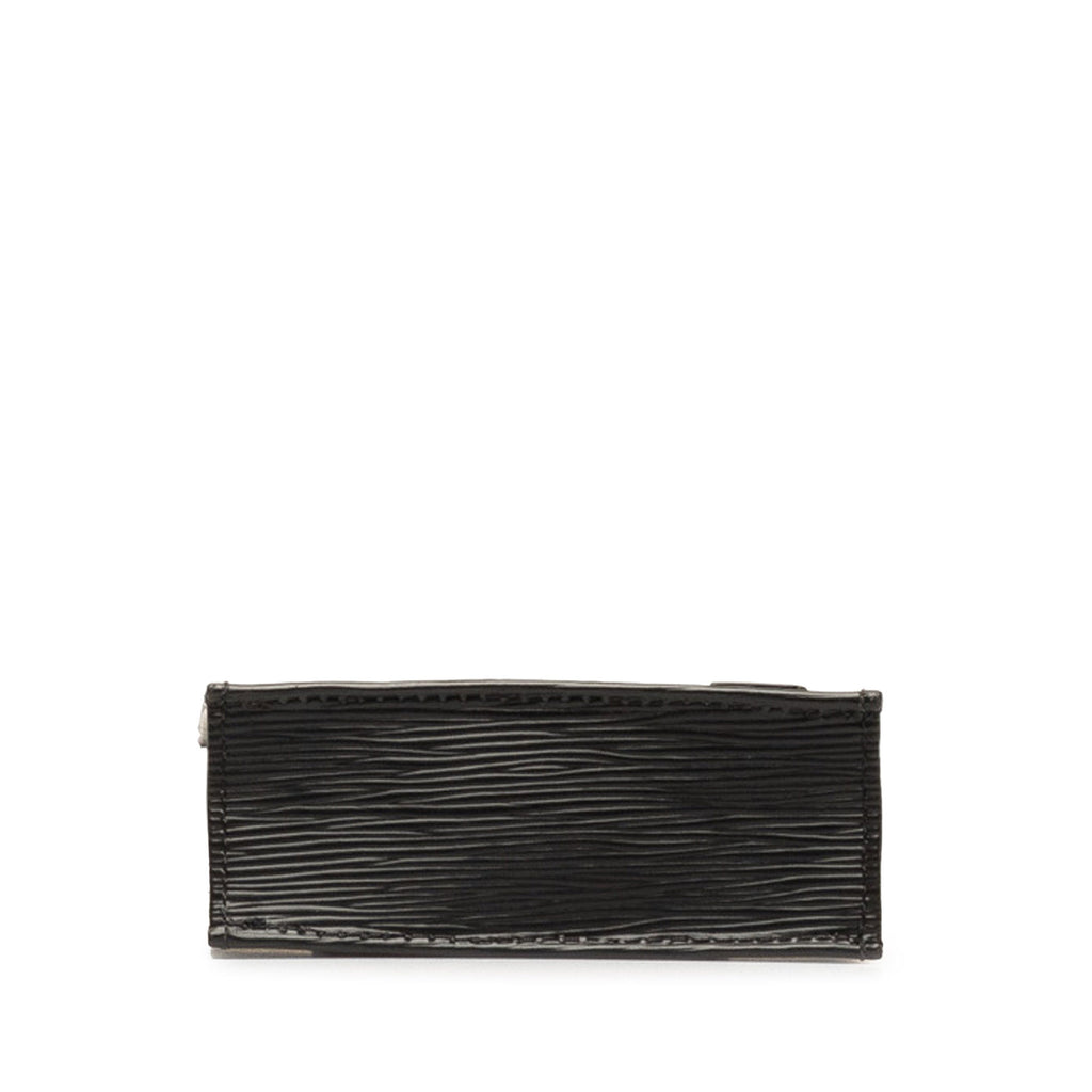 Black Louis Vuitton Epi Petit Sac Plat Satchel
