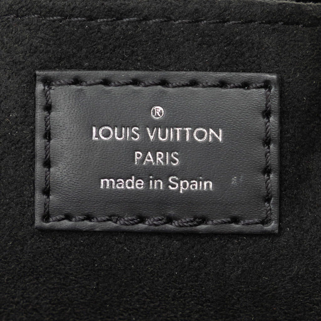 Black Louis Vuitton Epi Petit Sac Plat Satchel