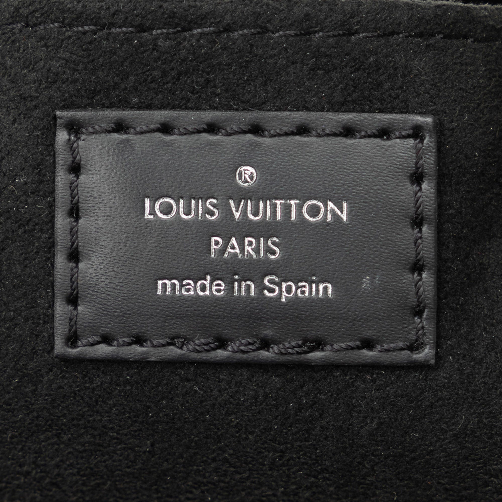 Black Louis Vuitton Epi Petit Sac Plat Satchel