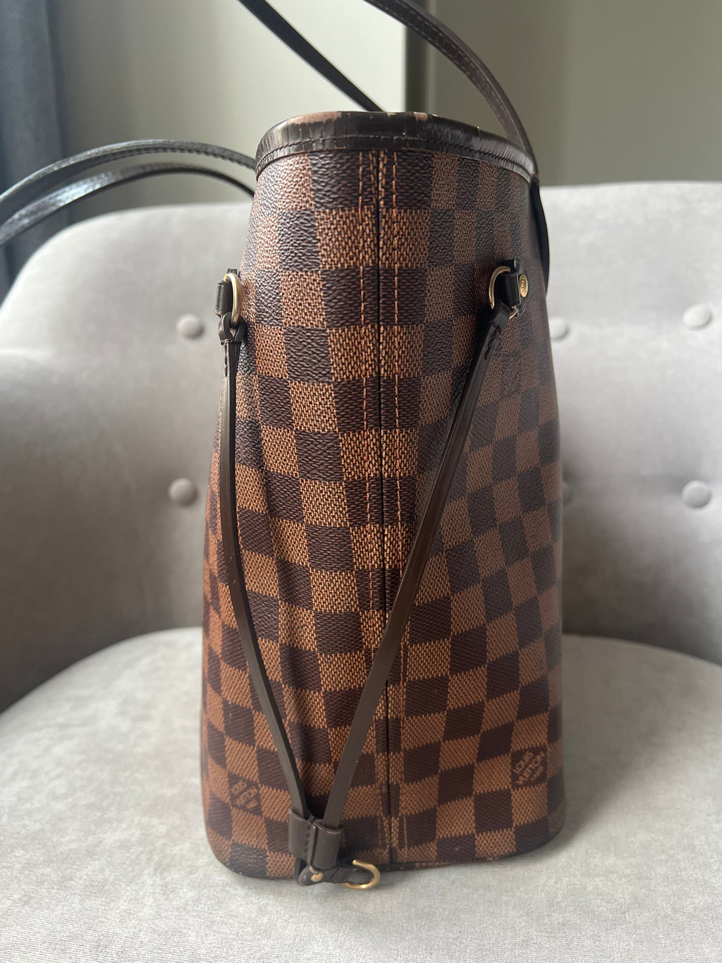 Louis Vuitton Neverfull MM Damier Ebene Cherry Interior (RRP £1,410)