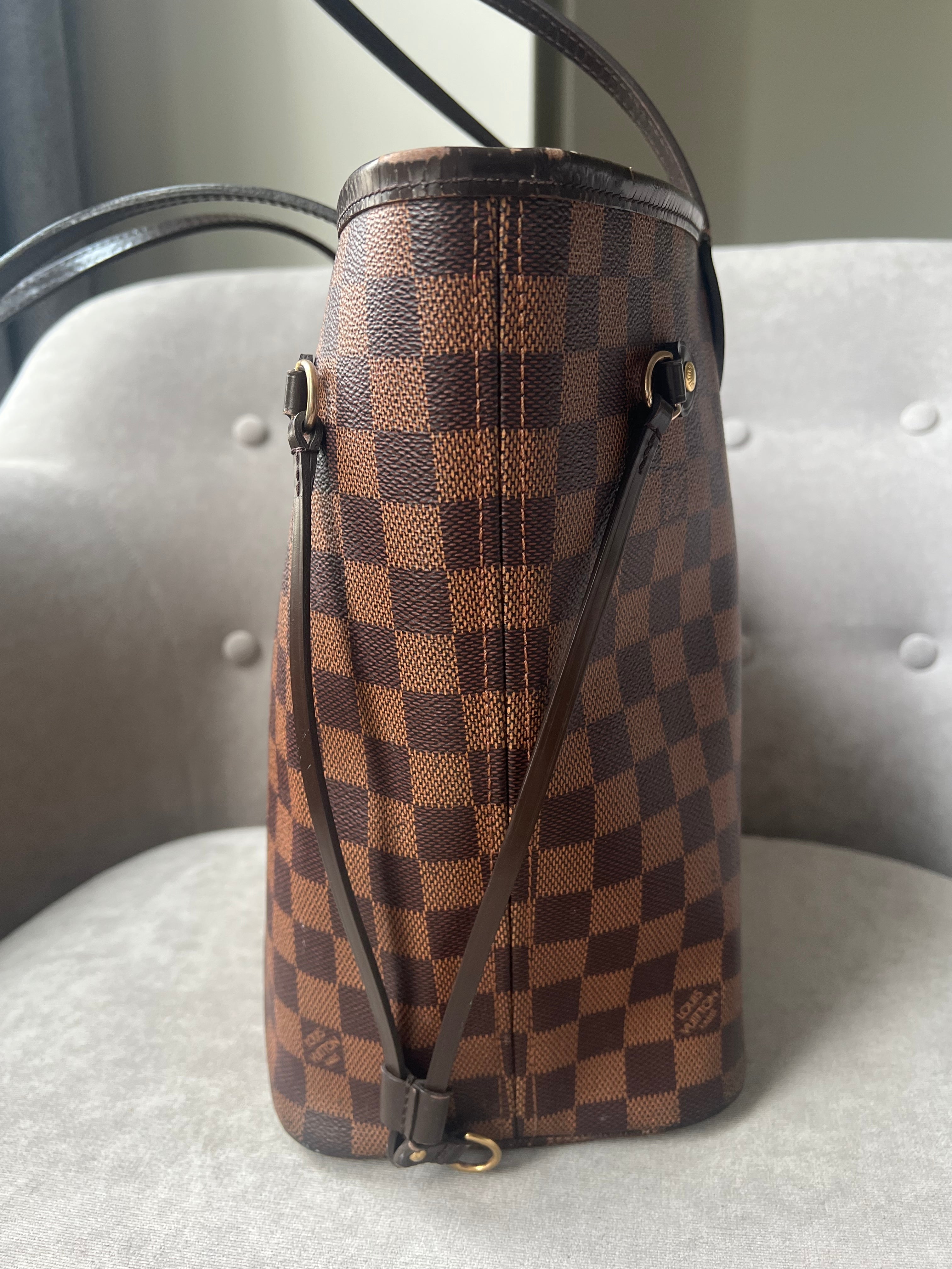 Louis Vuitton Neverfull MM Damier Ebene Cherry Interior (RRP £1,410)