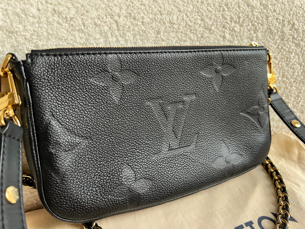 Louis Vuitton Multi Pochette Accessoires Black Empreinte (RRP £2140)