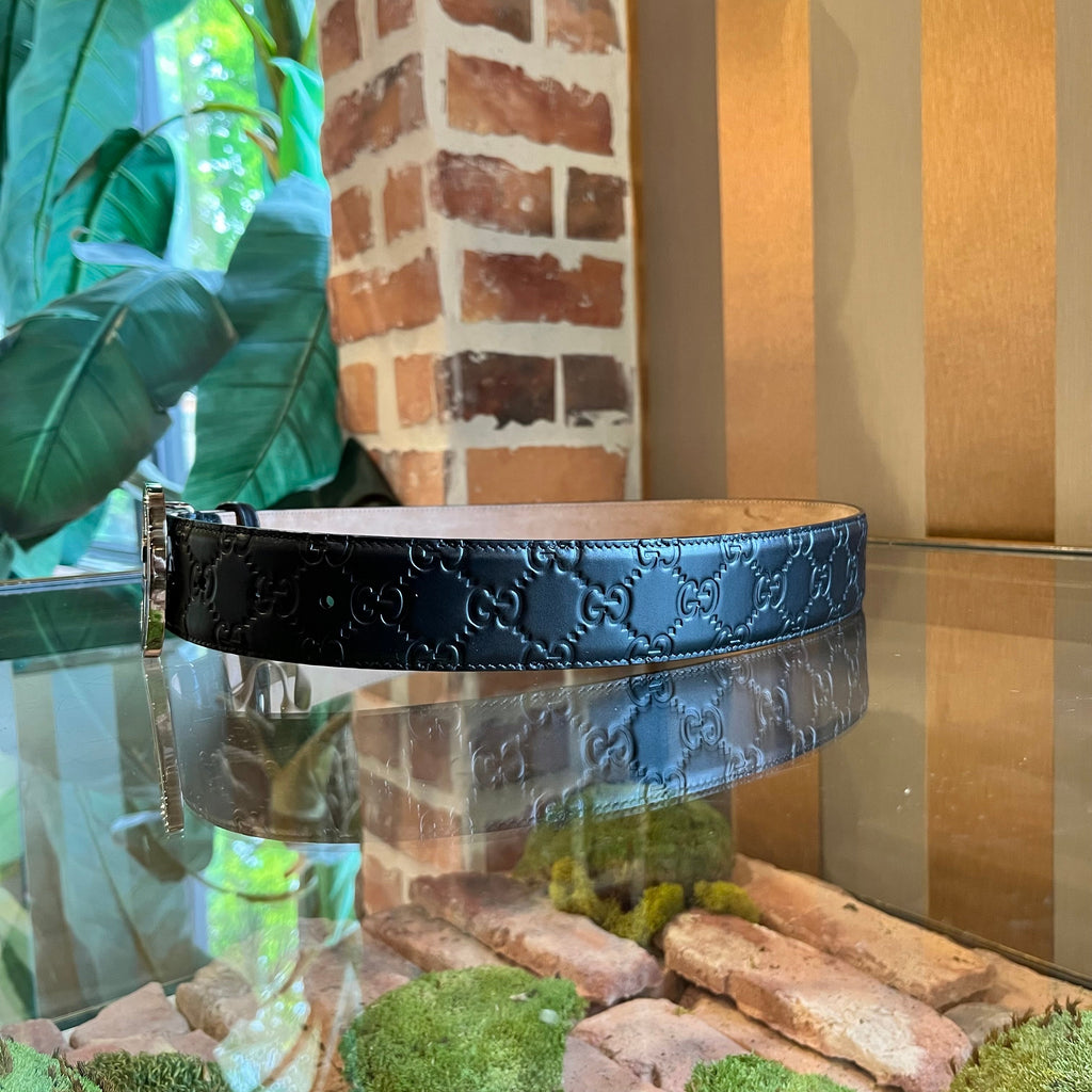 GUCCI Guccissima Interlocking G Belt SZ80/32(4US)