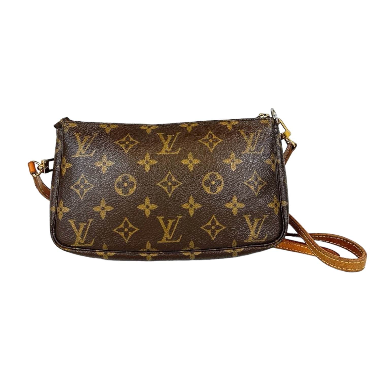 Louis Vuitton Pochette Accessories Monogram Canvas Long Strap