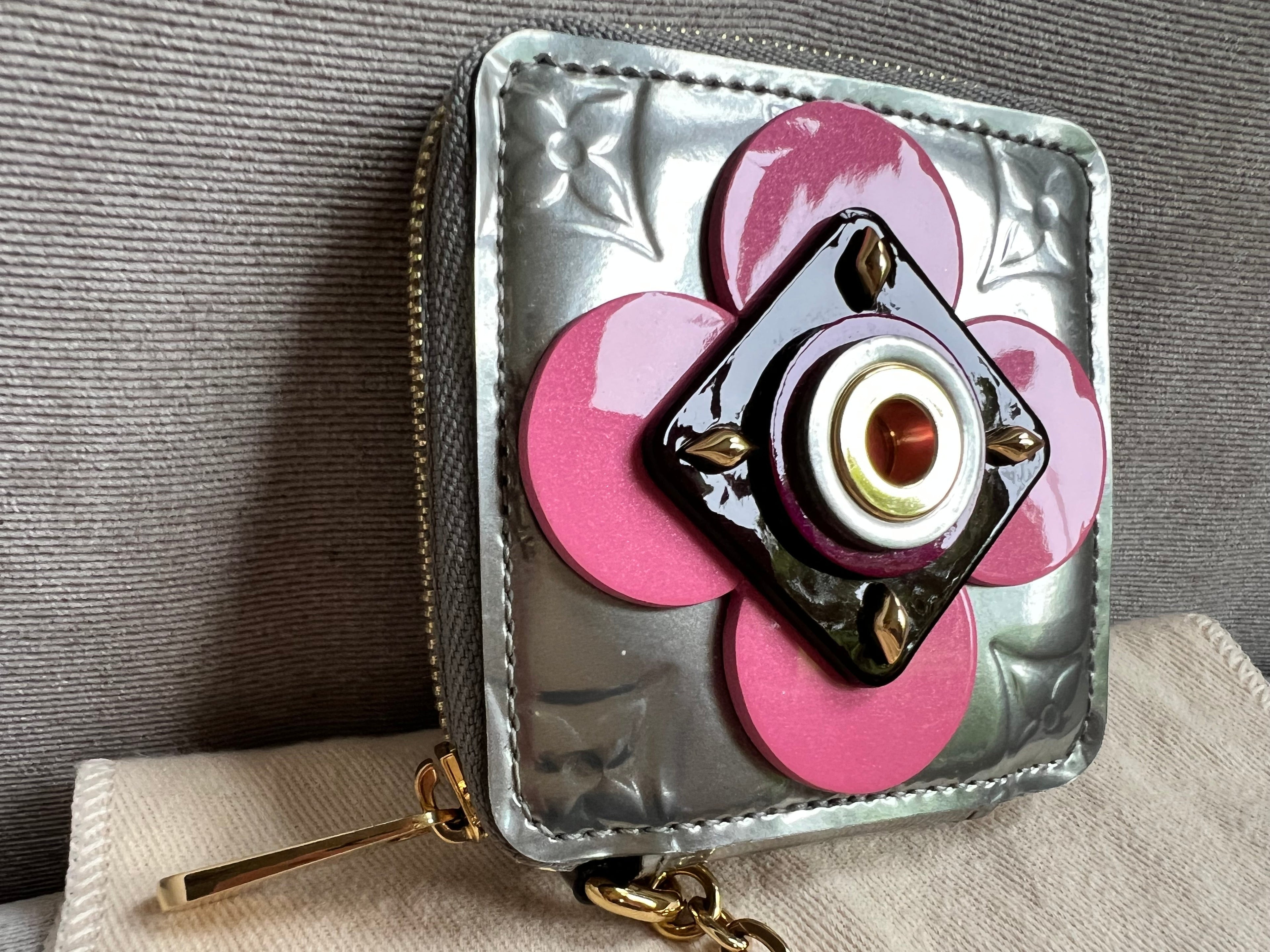 Louis Vuitton Porte Monnaie Carre Limited Edition Flower Vernis (RRP £425)
