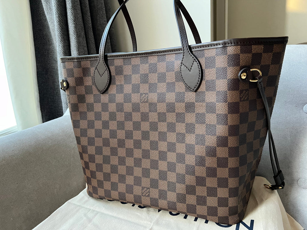 Louis Vuitton Neverfull MM Damier Ebene Rose Ballerine (RRP £1,410)
