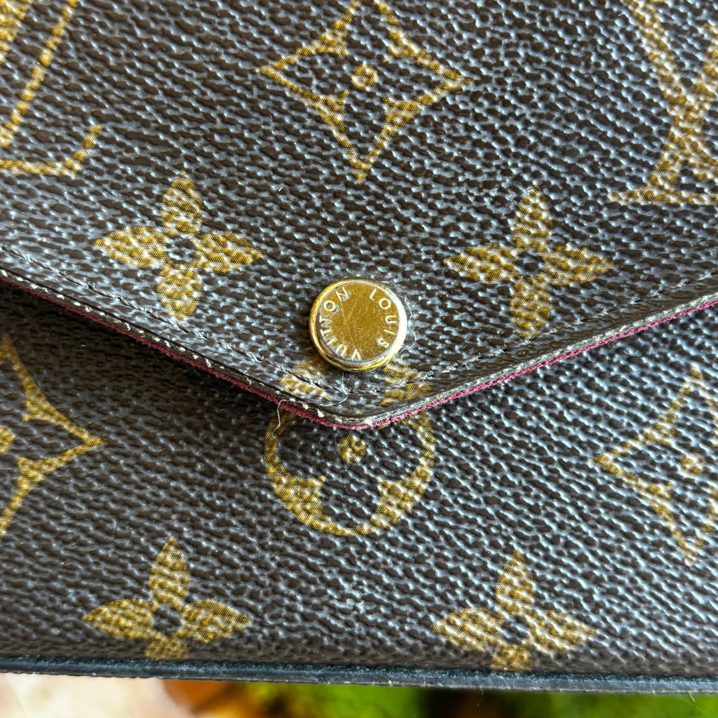 LOUIS VUITTON Pochette Felicie Monogram Canvas Crossbody Bag