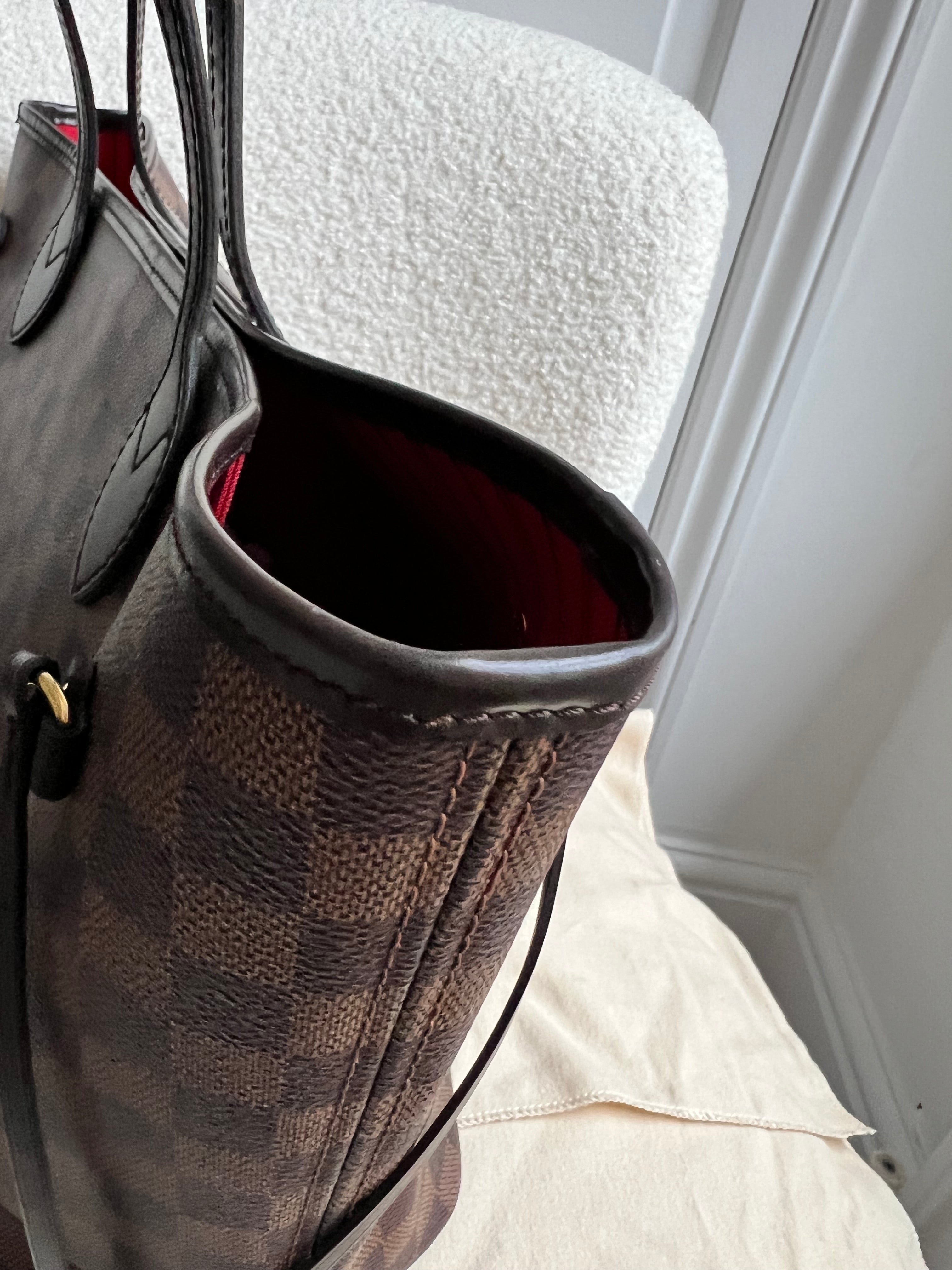 Louis Vuitton Neverfull MM Damier Ebene Cherry Interior (RRP £1,410)