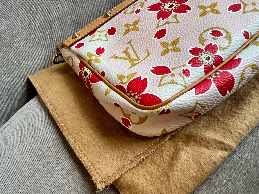 Louis Vuitton Pochette Accessoires Cherry Blossom Damier Azur