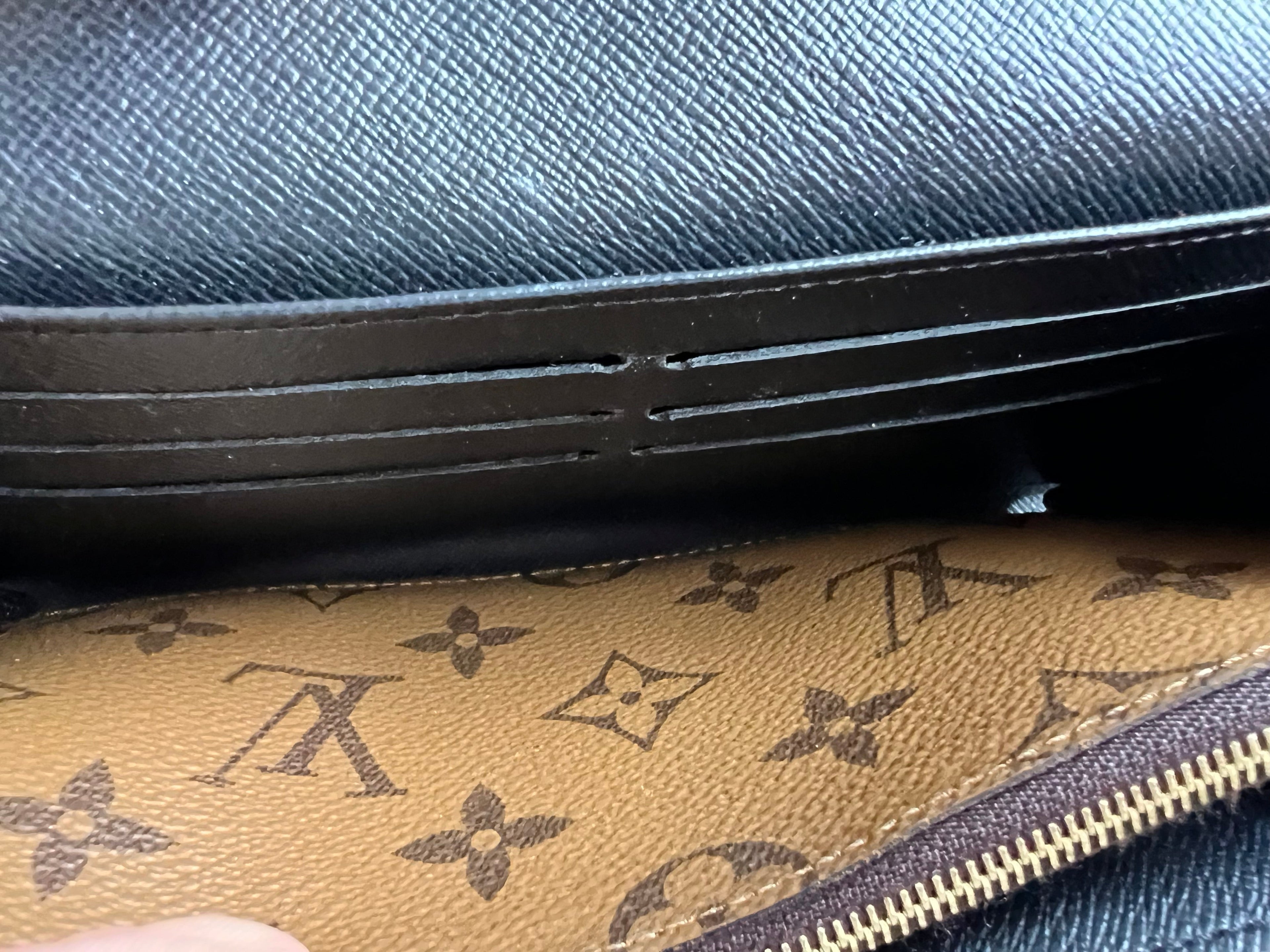 Louis Vuitton Sarah Wallet in reverse Monogram and Brown (RRP £550)