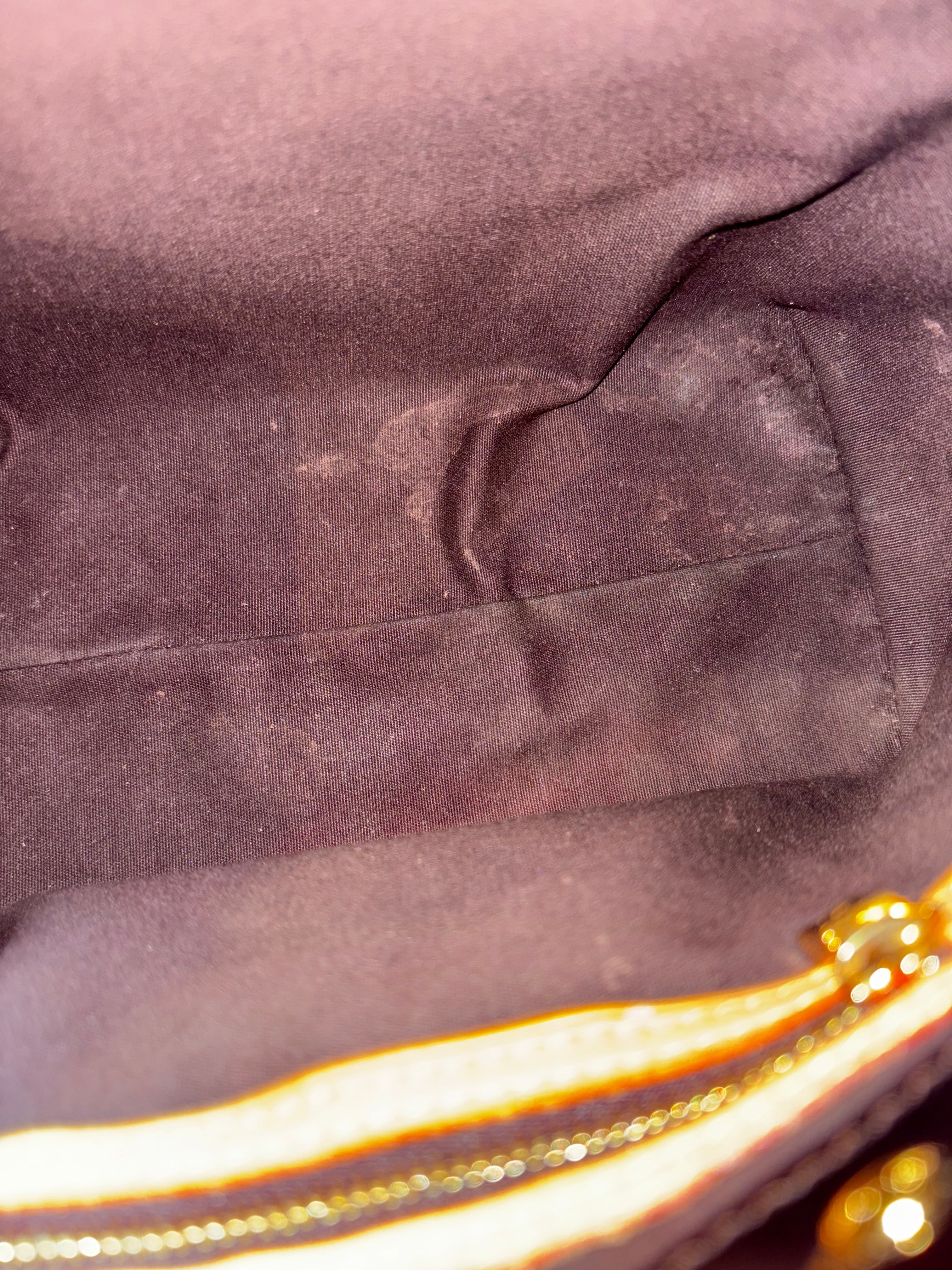 LOUIS VUITTON Vernis Amarante Reade PM Tote