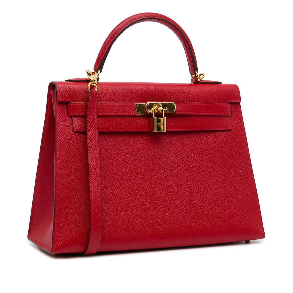 HermÃƒÆ’Ã‚Â¨s Kelly Selliere 32 Red Epsom Gold