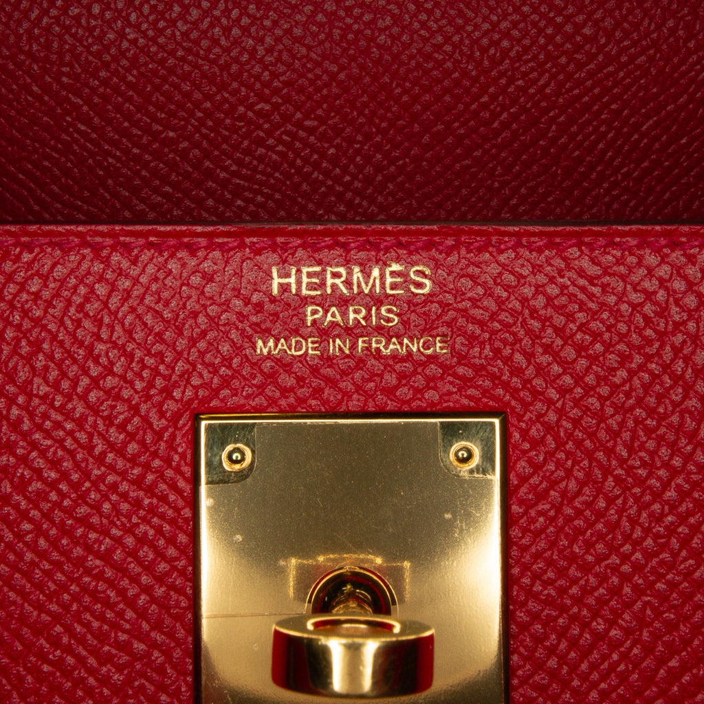 HermÃƒÆ’Ã‚Â¨s Kelly Selliere 32 Red Epsom Gold