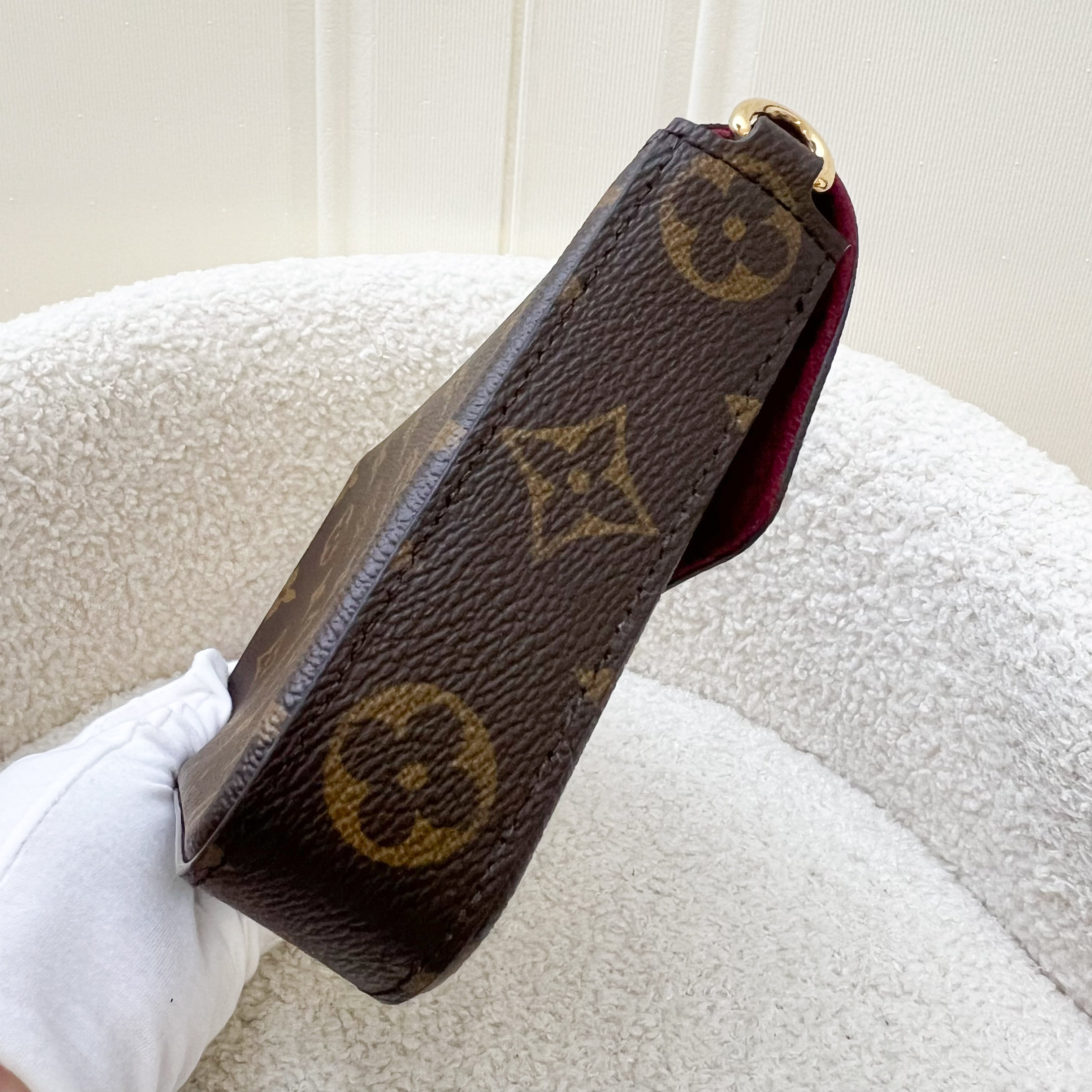 LV Felicie Pochette in Monogram Canvas and GHW