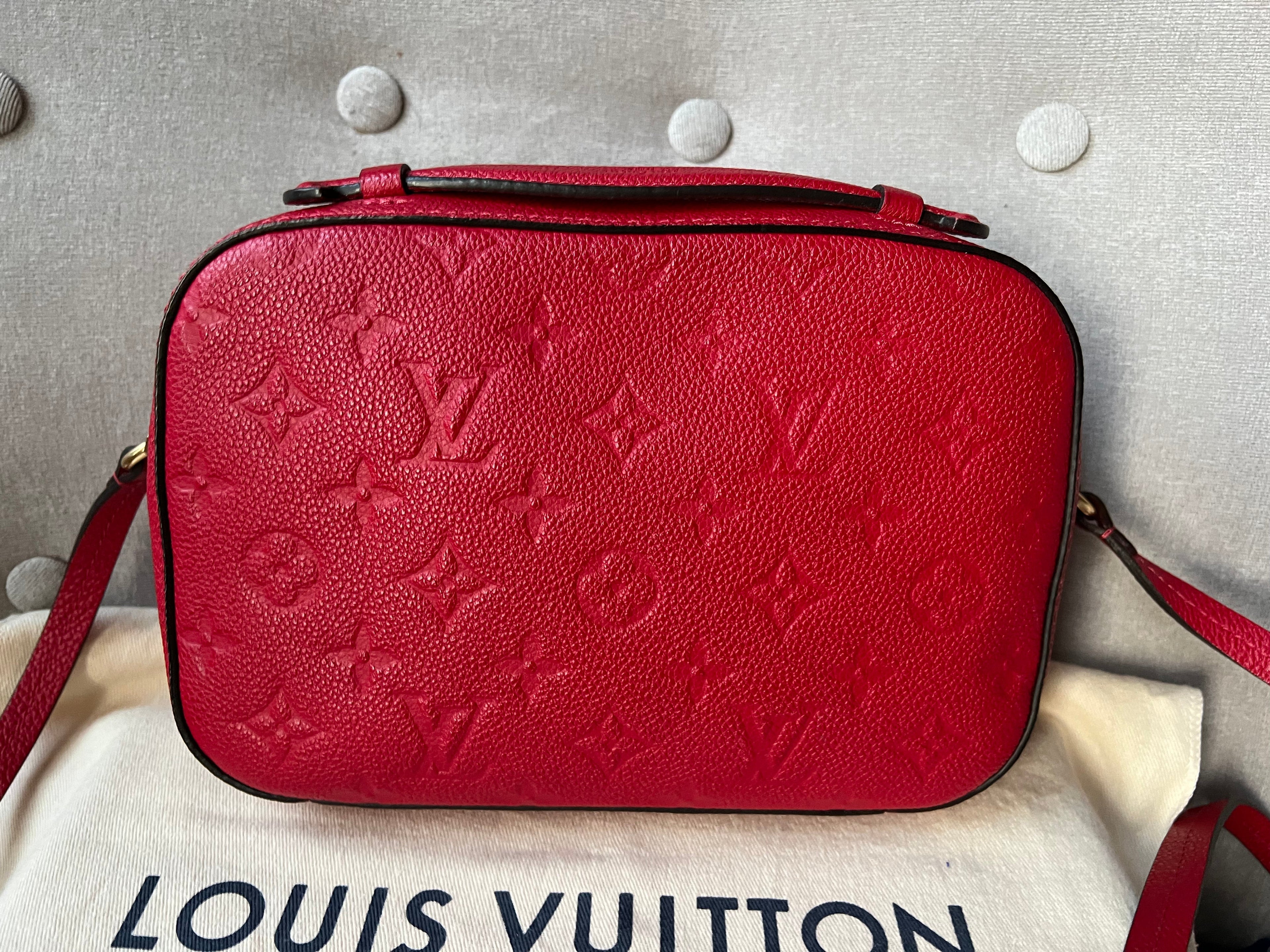 Louis Vuitton Saintonge Red Empreinte (RRP £1520)