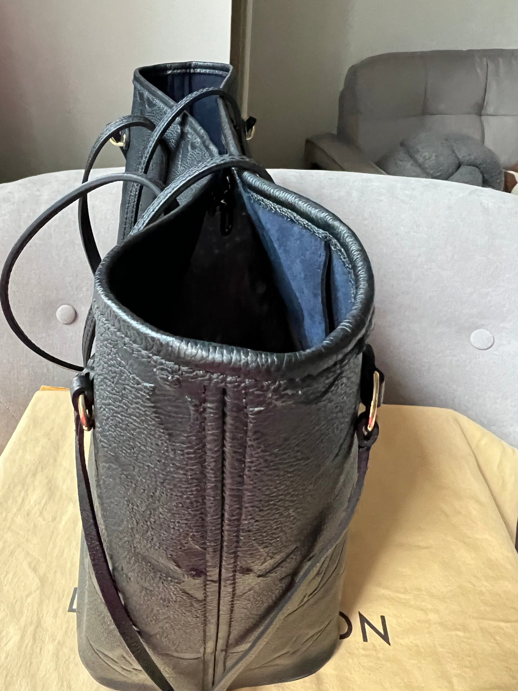 Louis Vuitton Neverfull MM Black Empreinte (RRP £1,940)