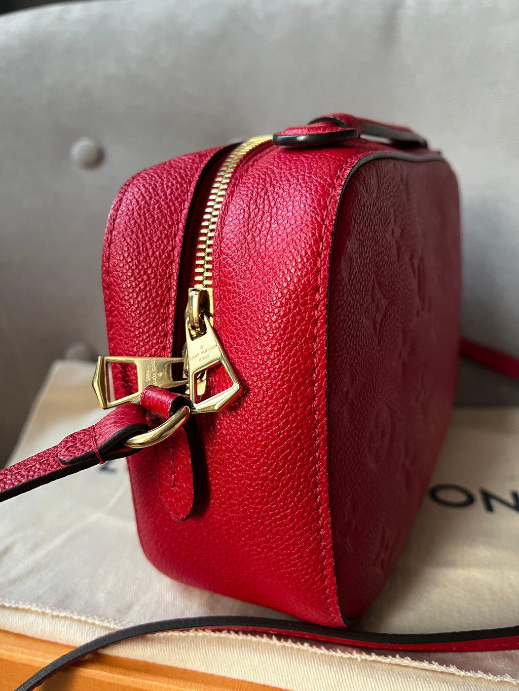 Louis Vuitton Saintonge Red Empreinte (RRP £1520)
