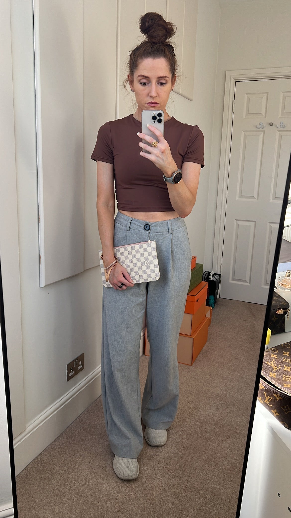 Louis Vuitton Pouch (from Neverfull MM) in Damier Azur