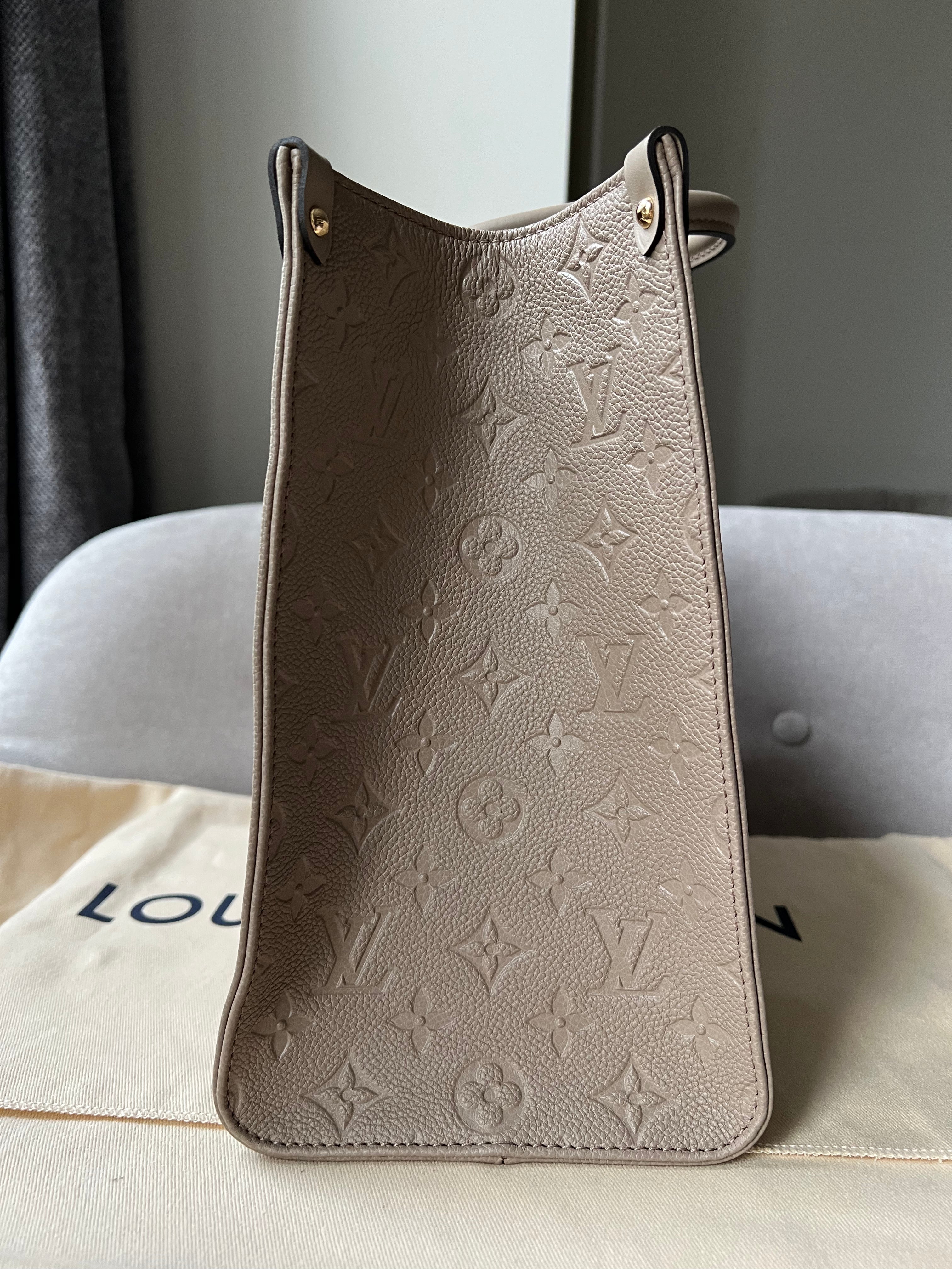 Louis Vuitton On the Go MM Dune Empreinte (RRP £2,480)