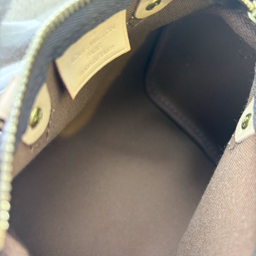 LV Nano Speedy in Monogram Canvas GHW (Non-detachable Strap Version)