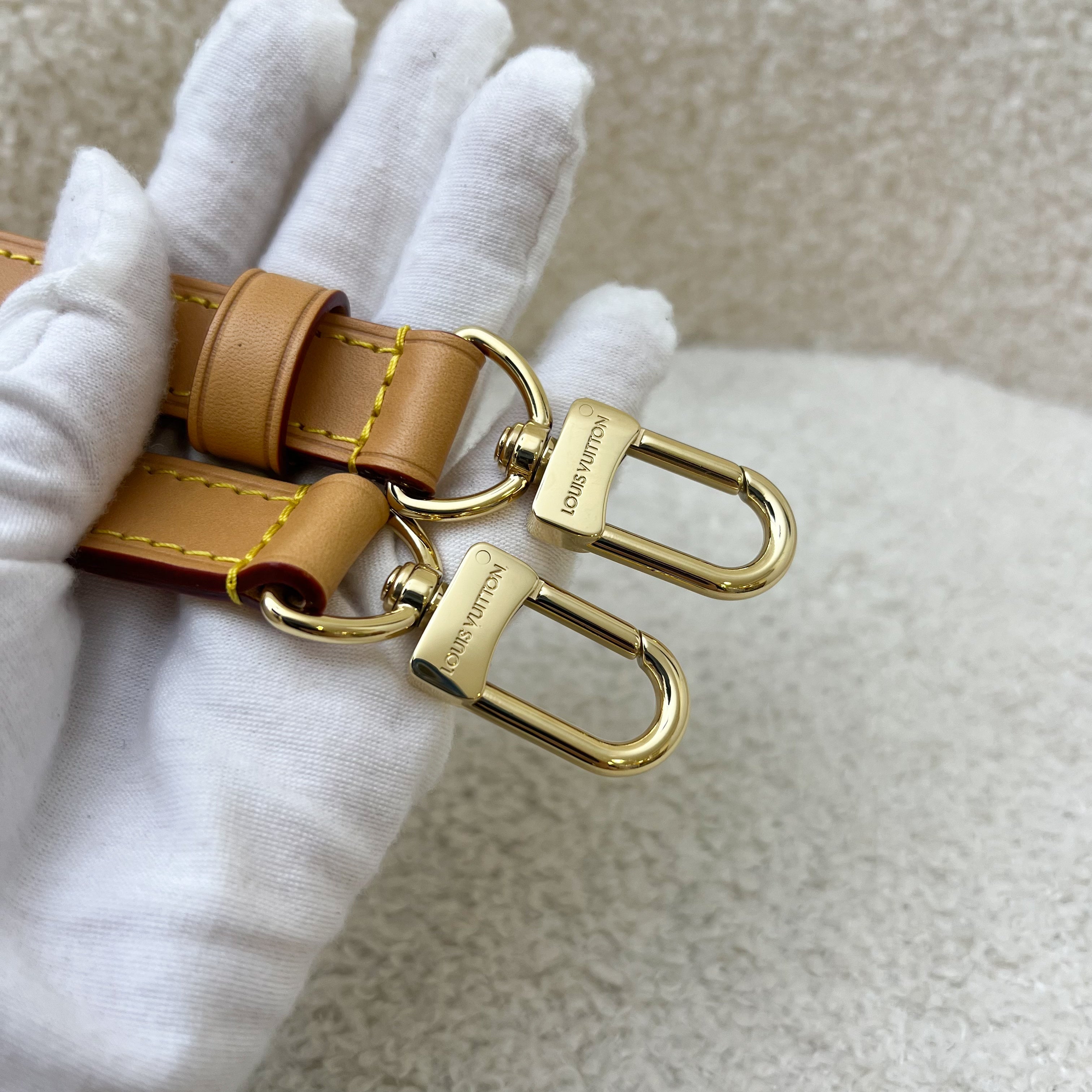 LV Speedy 25 Bandouliere in Beige Monopaname Canvas and GHW